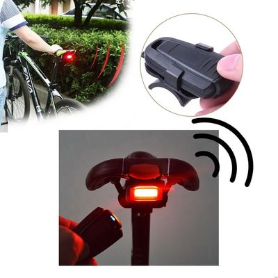 COB Source lumineuse brillante Télécommande sans fil Alarme anti-vol de vélo avec son 110dB