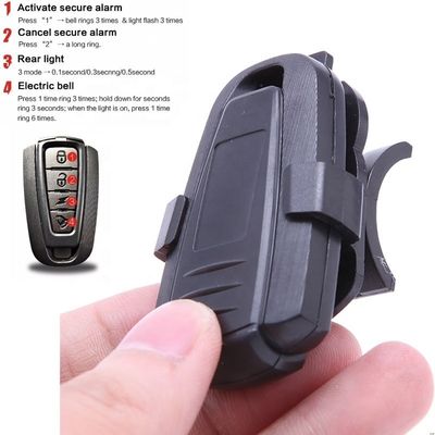 COB Source lumineuse brillante Télécommande sans fil Alarme anti-vol de vélo avec son 110dB