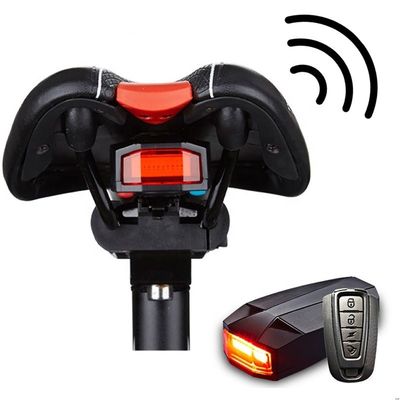 COB Source lumineuse brillante Télécommande sans fil Alarme anti-vol de vélo avec son 110dB