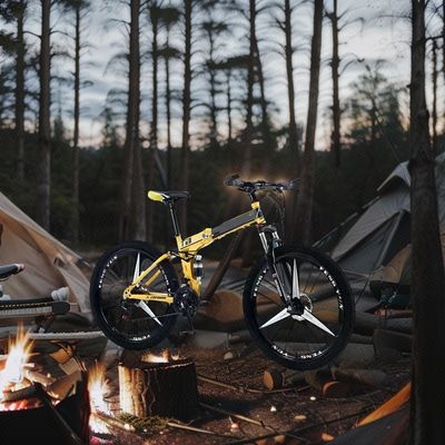 26 pouces Opp sac 10 pcs vélo de montagne en acier pour hommes avec frein à disque et fourchette en aluminium