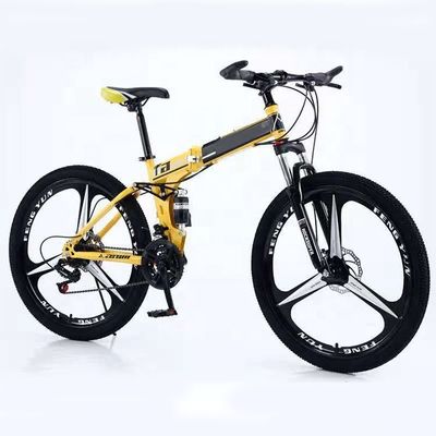 Vélo de montagne de 26 pouces avec cadre en acier au carbone et 21 roues en alliage d'aluminium de 20 pouces