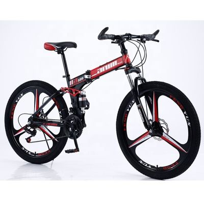 Vélo de montagne de 26 pouces avec cadre en acier au carbone et 21 roues en alliage d'aluminium de 20 pouces
