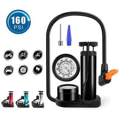 Temps de livraison 7-15 jours Mini kit de réparation de vélo avec soupape Schrader et pompe à pied de calibre