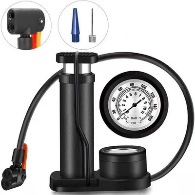 Temps de livraison 7-15 jours Mini kit de réparation de vélo avec soupape Schrader et pompe à pied de calibre