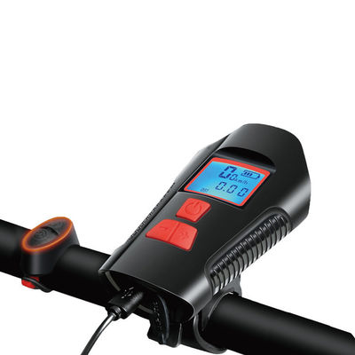 Chargeur USB noir Vélo Lumière avant lampe de poche manette tête de vélo Lumière compteur de vitesse écran LCD