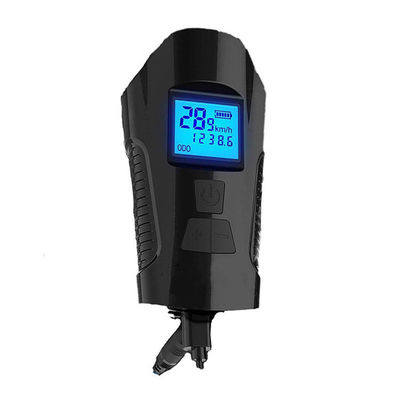 Chargeur USB noir Vélo Lumière avant lampe de poche manette tête de vélo Lumière compteur de vitesse écran LCD
