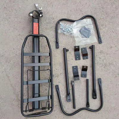 Monture du coffre du tube de fer Porteur de vélo Plateau léger pour la berline Voyage en plein air 985g