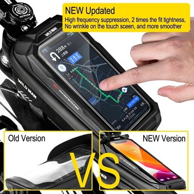 Sac à écran tactile étanche à 6,6 pouces pour téléphone pour MTB Pack 1L Capacité accessoires de vélo