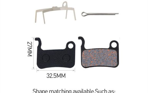35x30.5mm Red Metal Brake Pad pour la résine MTB vélo de montagne disque rotor plaquettes de freinage