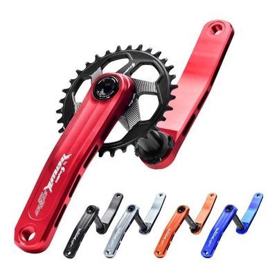 Crankset de vélo MTB avec anneau de chaîne 30/32/34/36/38T et longueur de manivelle de 170 mm