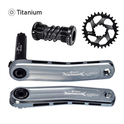 Crankset de vélo MTB avec anneau de chaîne 30/32/34/36/38T et longueur de manivelle de 170 mm